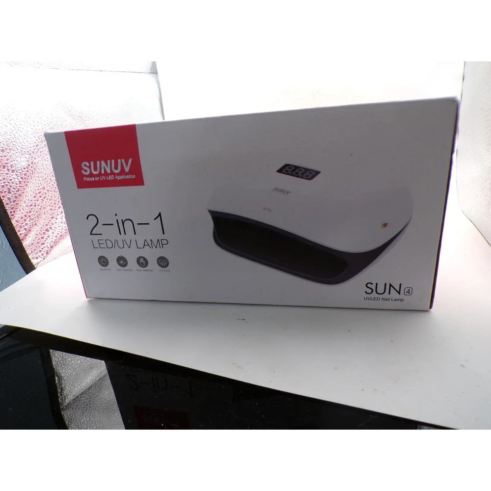 SUNUV SUN4 Smart 2.0 2-in-1 LED UV Nail Lamp White Professional Gel Curing Light
